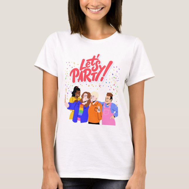 Party Theme T Shirt (Framsida)