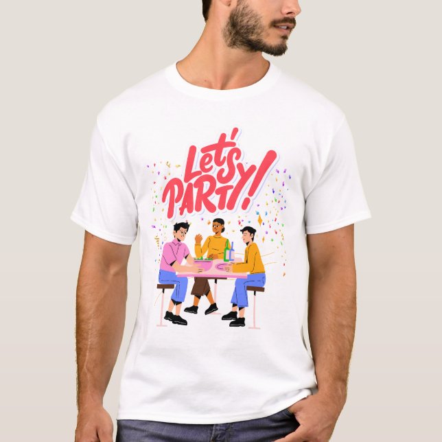 Party Theme T Shirt (Framsida)