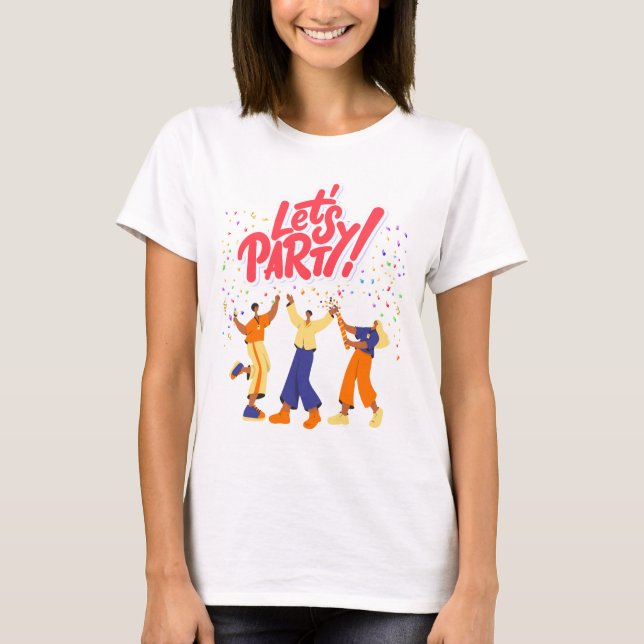 Party Theme T Shirt (Framsida)