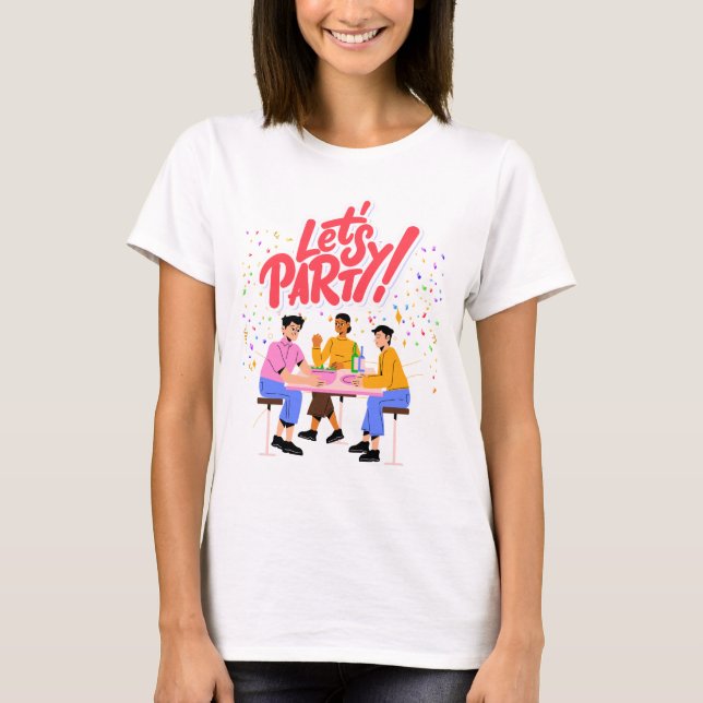 Party Theme T Shirt (Framsida)