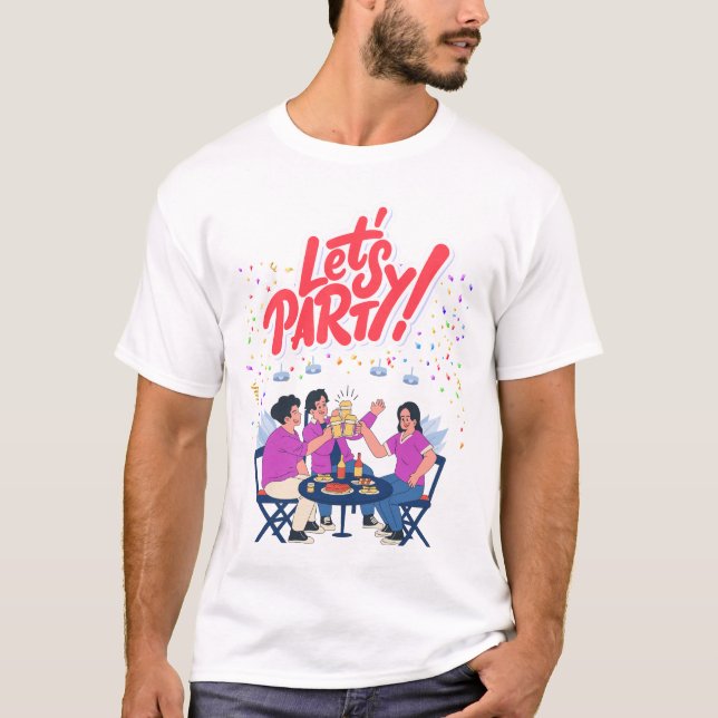 Party Theme T Shirt (Framsida)