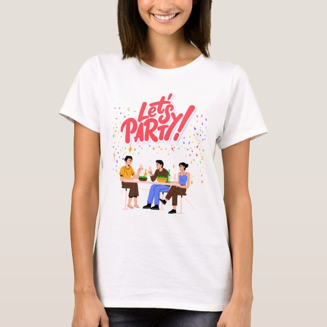 Party Theme T Shirt (Framsida)