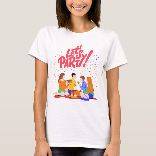 Party Theme T Shirt (Framsida)