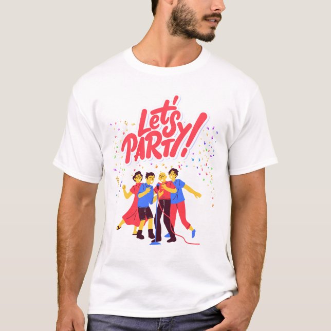 Party Theme T Shirt (Framsida)