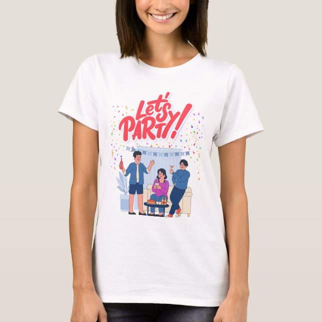 Party Theme T Shirt (Framsida)