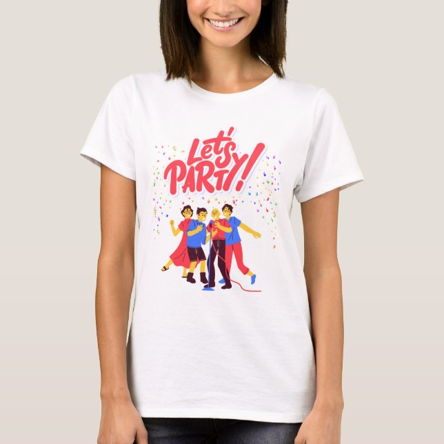 Party Theme T Shirt (Framsida)