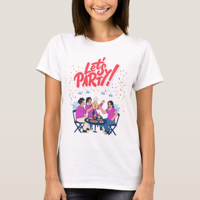 Party Theme T Shirt (Framsida)