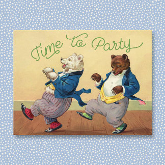Party-tidsintervall Vykort