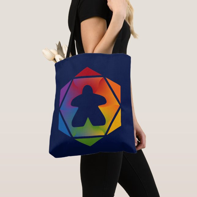 Party tidsmeeple Tote Tygkasse (Närbild)