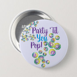 Party Til du poppande bubblor Iridescent Knapp