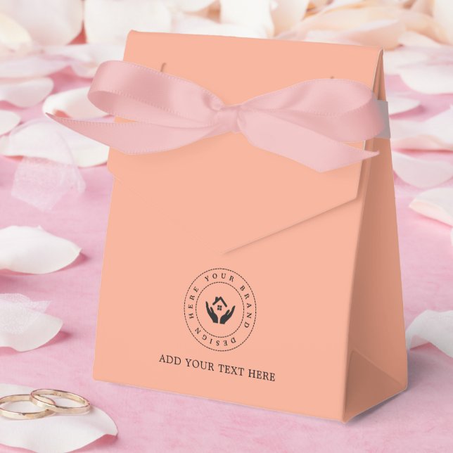 Party tillhandahåller Logotyp för Anpassningsbar o Presentaskar (Bröllop)