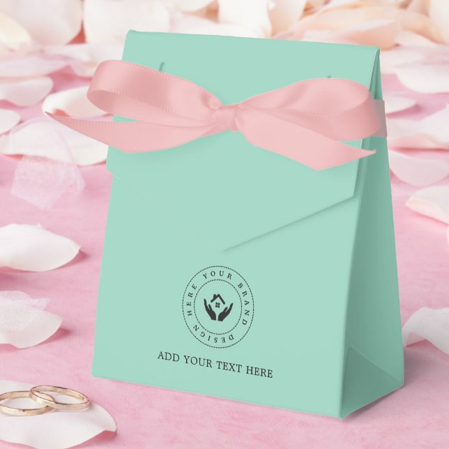 Party tillhandahåller Logotyp för Anpassningsbar o Presentaskar (Bröllop)