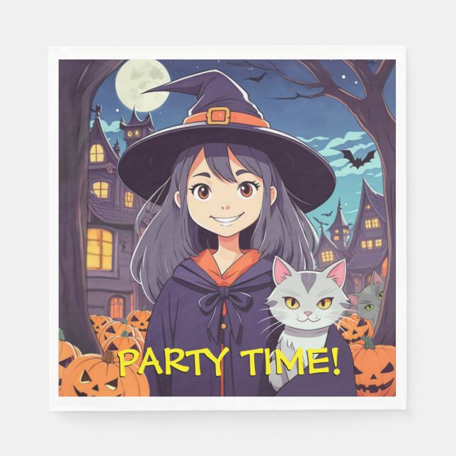 Party Time Anime Halloween Pappersservett (Framsidan)