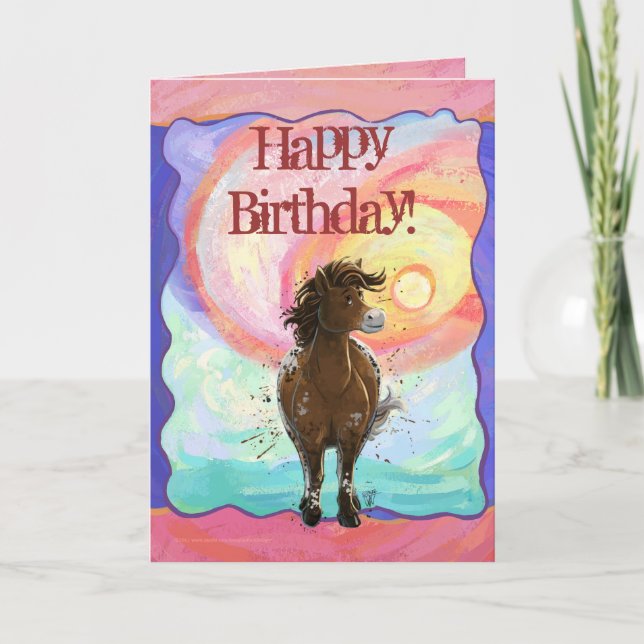 Party Time Appaloosa Horse Kort (Framsida)
