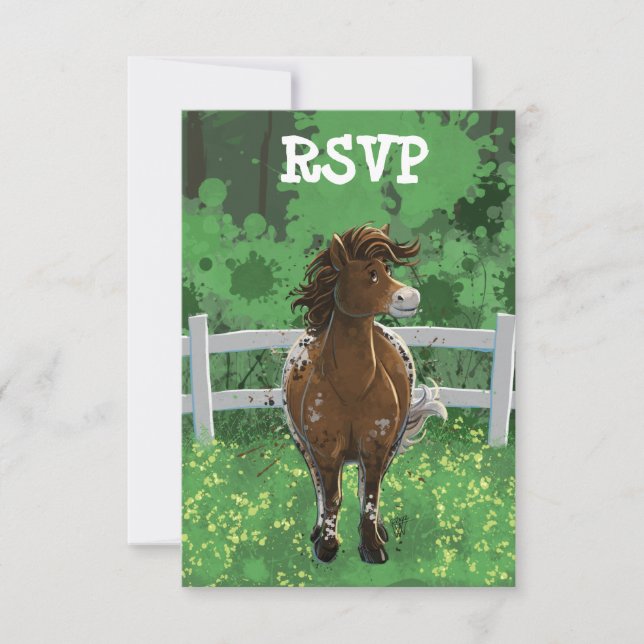 Party Time Appaloosa Horse OSA Kort (Framsida)