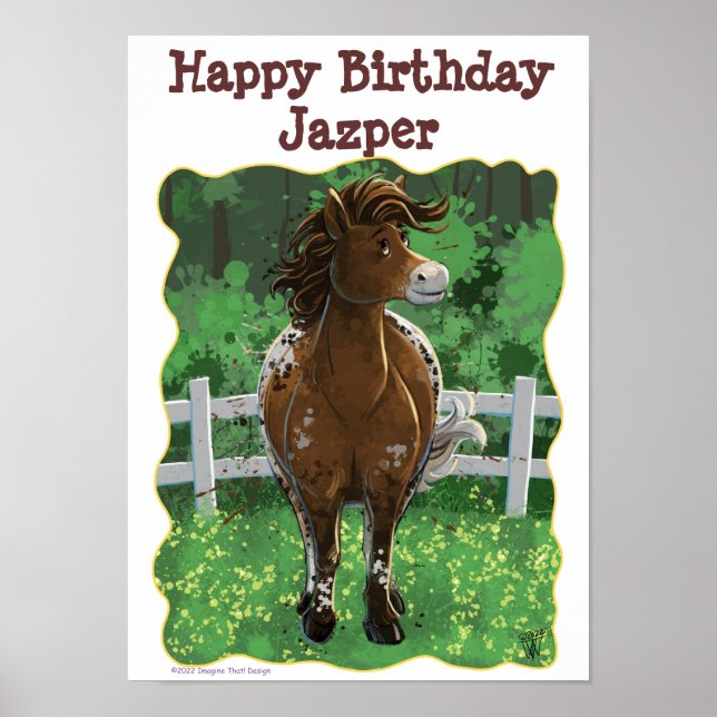 Party Time Appaloosa Horse Poster (Framsidan)