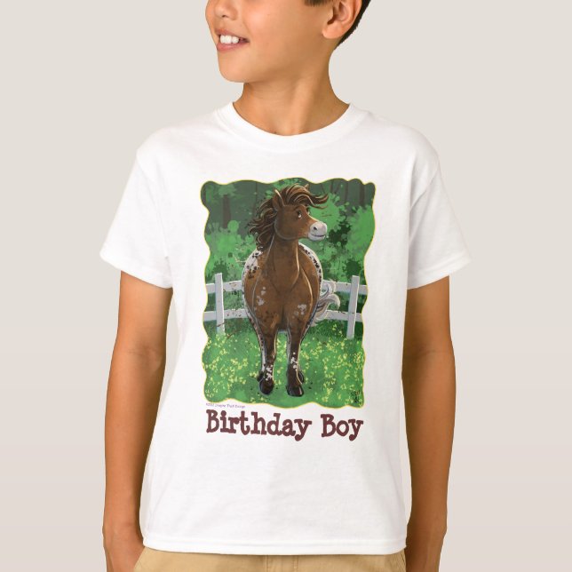 Party Time Appaloosa Horse T Shirt (Framsida)