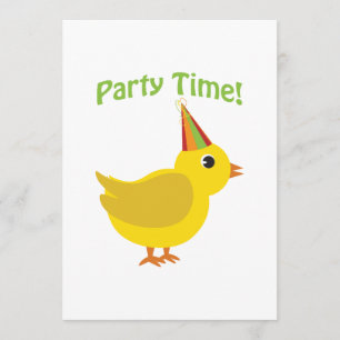Party Time! Chick-gruppinbjudningar Inbjudningar