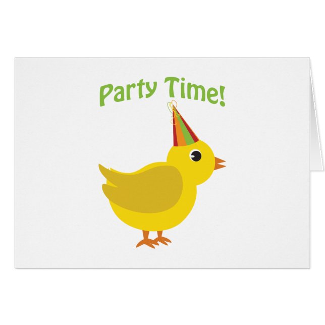 Party Time! Chick OBS Kort (Framsidan Horizontal)
