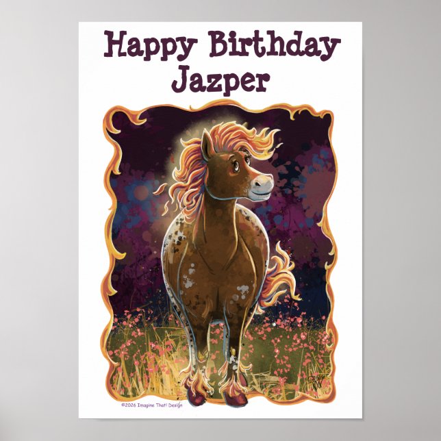Party Time Fire Horse Poster (Framsidan)