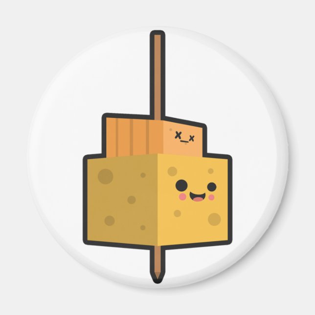 Party Time Food Cheese Stick Magnet (Framsidan)