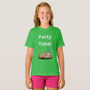 Party Time Girls grundläggande T-shirts