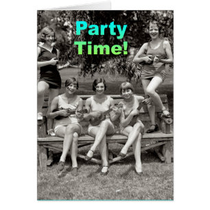 Party Time! Hälsningskort