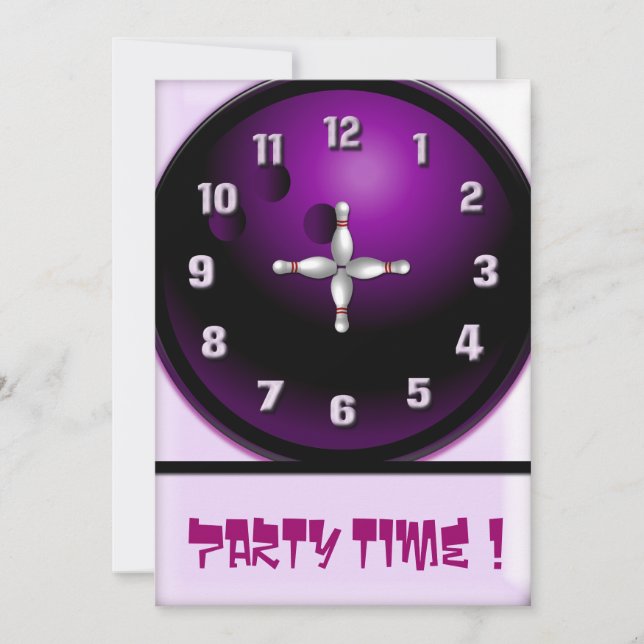 Party Time Inbjudningar (Framsida)