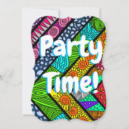 Party Time Inbjudningar