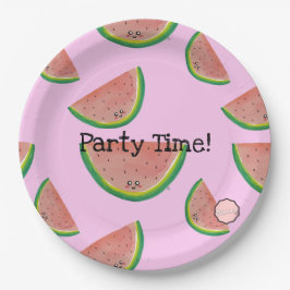 Party Time! Kawaii Watermelon Pappra Tallrikar