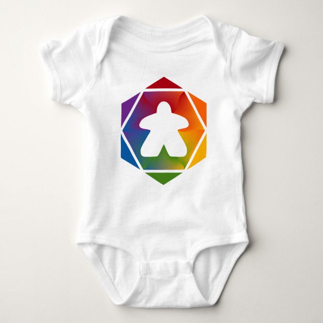 Party Time Meeple Baby Shirt T (Framsida)