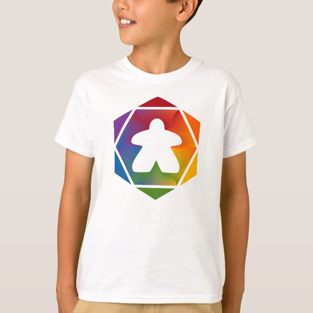 Party Time Meeple Boys Shirt T Shirt (Framsida)