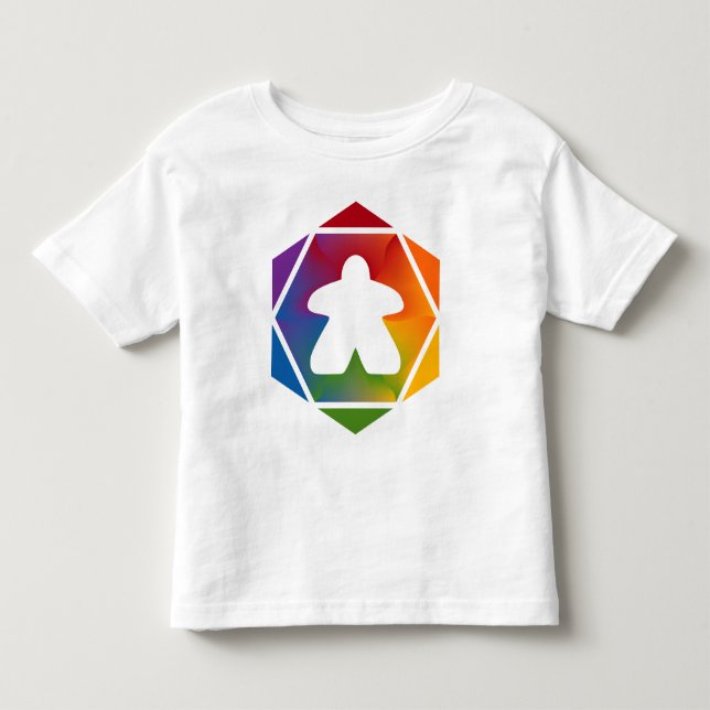 Party Time Meeple Småbarn Shirt T Shirt (Framsida)