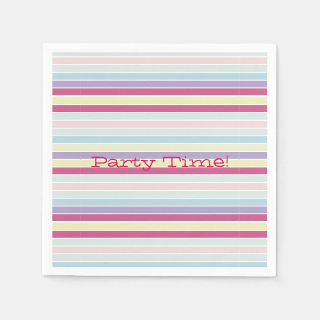 Party Time Napkins Pappersservett (Framsidan)