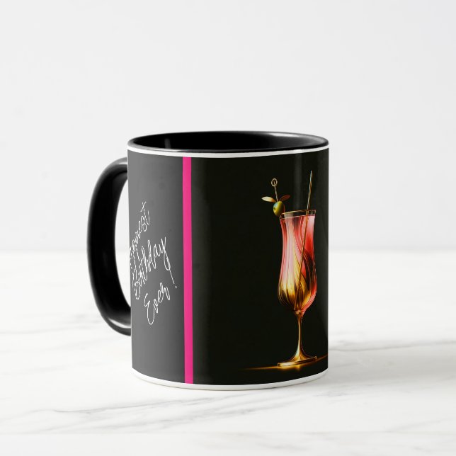 Party Time Neon Modern Personlig Mugg (Framsida vänster)