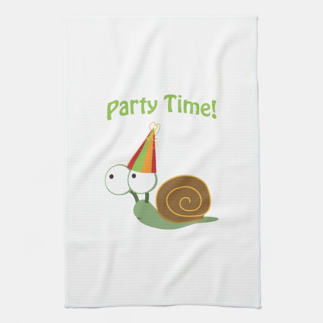 Party Time! Snigel Kökshandduk (Vertikal)