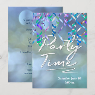 Party Time Streamers Inbjudningar