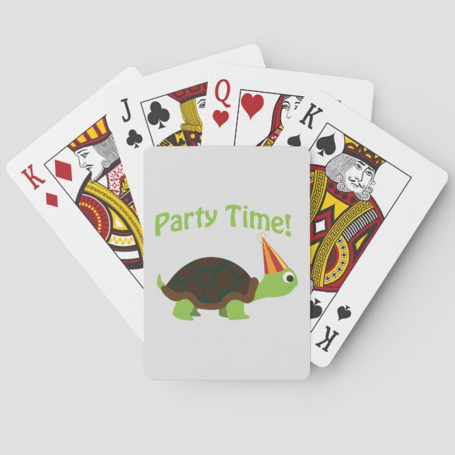 Party Time! Turtle Spel Kort (Baksidan)