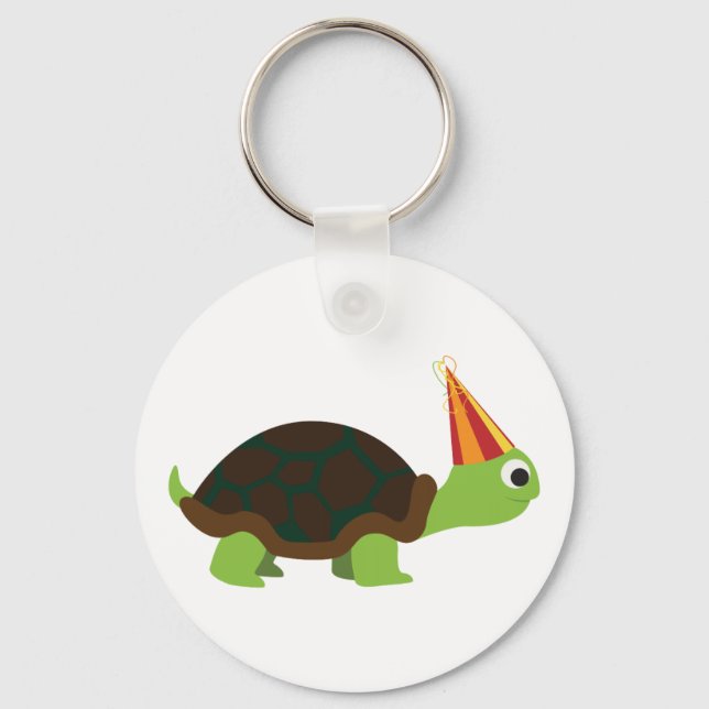 Party Turtle Nyckelring (Framsida)