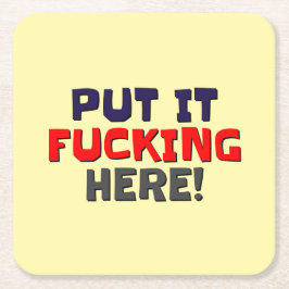 Party Underlägg Papper Kvadrat