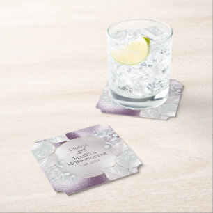 Party Underlägg Wispy Eggplant Shimmer Papper