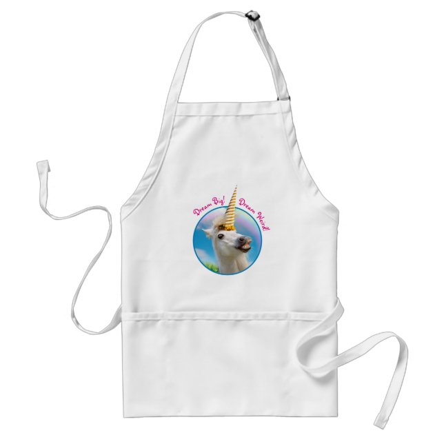 Party Unicorn Horse and Rainbow Förkläde (Framsidan)