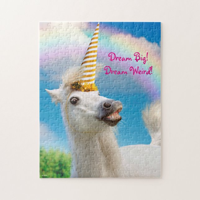 Party Unicorn Horse and Rainbow Pussel (Vertikal)