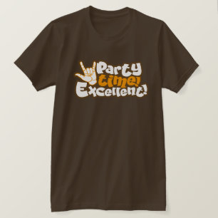 Party! Utmärkt! Retro 90s offerttypografi T-shirt