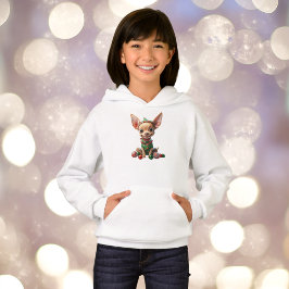 Party Valp jul Hund Girl's Hoodie T Shirt