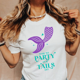 Party vårt Svan av Sjöjungfru Bachelorette Party T Shirt