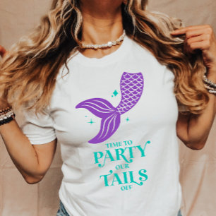Party vårt Svan av Sjöjungfru Bachelorette Party T Shirt