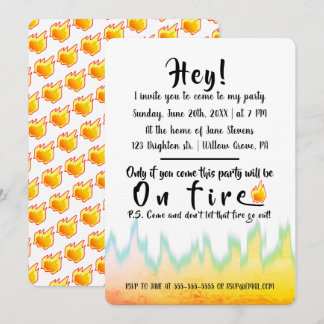 Party vid brandsläckning inbjudningar