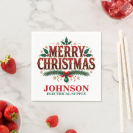 Party vid kontoret för julfester pappersservett