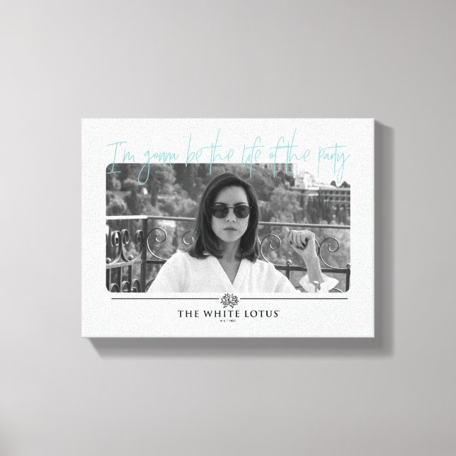 Party - Vitboken Canvastryck (Framsida)